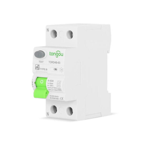 TORD4B-63 IEC/EN 62423 2P 16 - 63A 30 - 300mA Typ B RCD RCCB