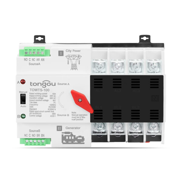 TOWTS-4P Automatische Stellschalter ATS Elektronische