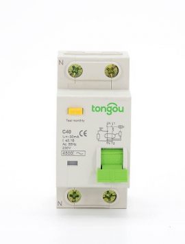 RCBO de 40 amperios Disyuntor de corriente residual TOB10