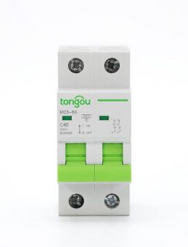 Interruttore da 2P 40A MCB 3KA 110V 220V Curve C TOMC5-63 – TONGOU