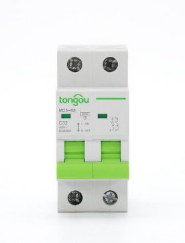 Siluratore Miniatura TOMC5-63 3KA Curva C 2P 32A MCB