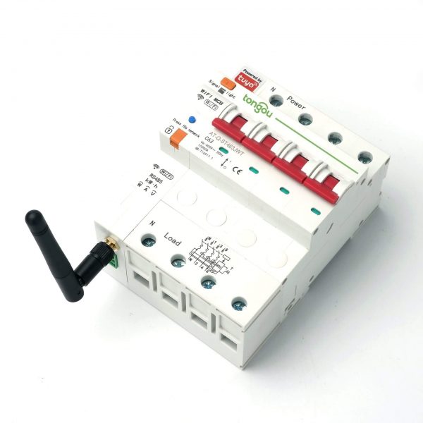Interruttore Elettrico Smart WiFi con Monitoraggio dell'Energia - TO-Q-ST463JWT 4P