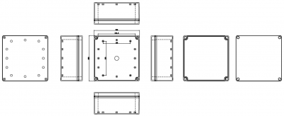 Waterproof Electrical Plastic Junction Box ABS TOM3-202009