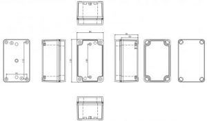 Waterproof Electrical Plastic Junction Box ABS TOM3-130807