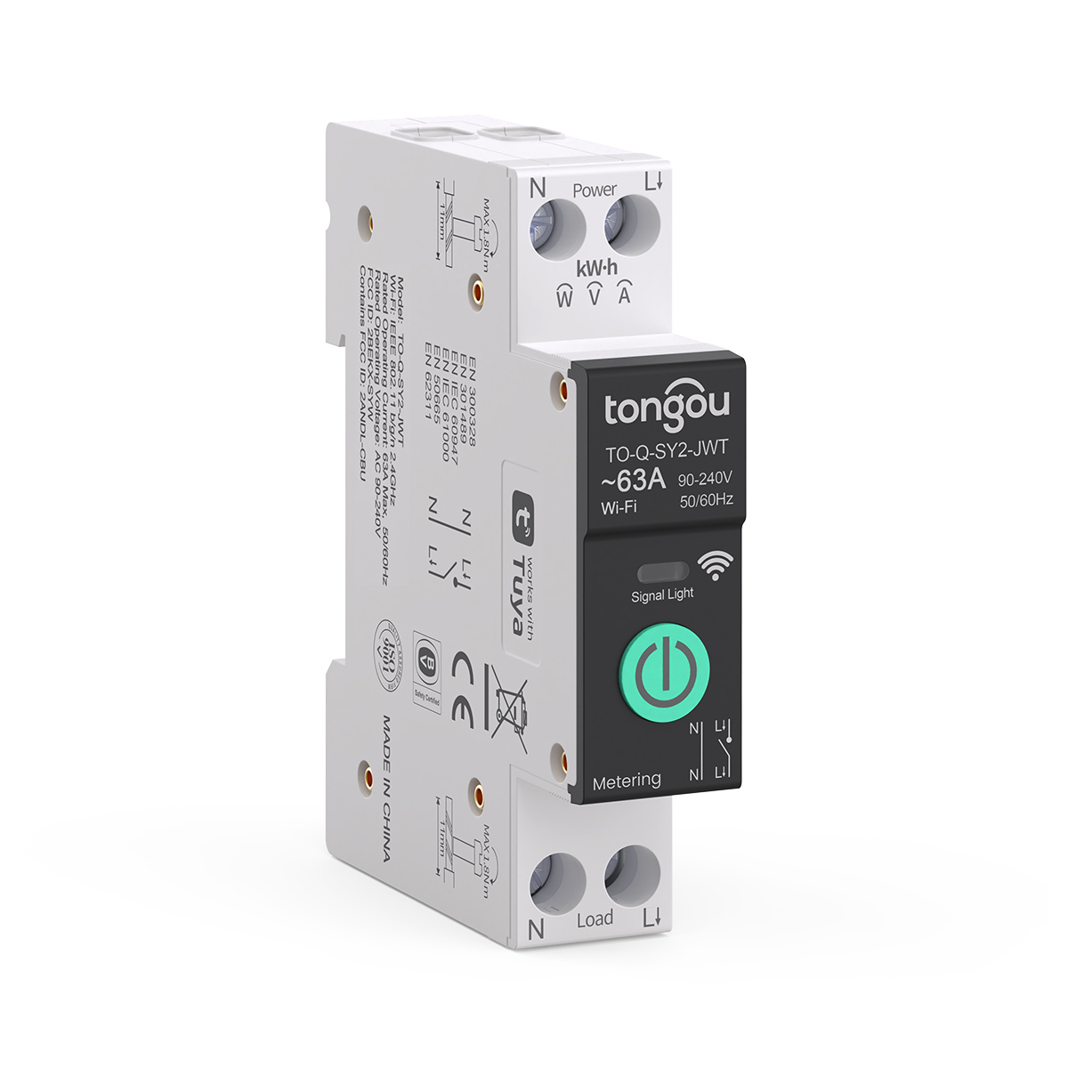 Nous Interruttore intelligente DIN 25A con Tasmota (ESP32), monitoraggio dell'energia, compatibile con MQTT, Home Assistant, Matter, controllo vocale con Alexa, Google Assistant Nous Interruttore intelligente DIN 25A con Tasmota (ESP32), monitoraggio dell'energia, compatibile con MQTT, Home Assistant, Matter, controllo vocale con Alexa, Google Assistant