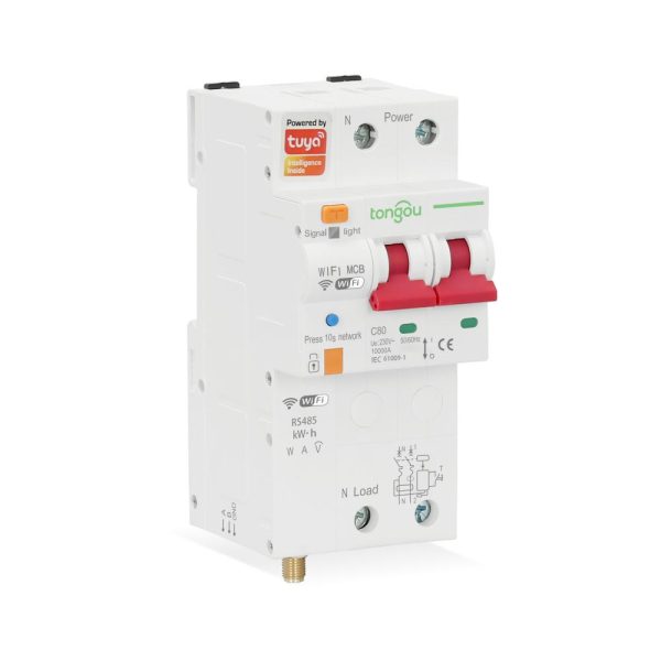 Interruttore Elettrico WiFi Smart TUYA con Monitoraggio dell'Energia e Misurazione - TO-Q-ST263JWT