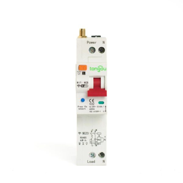 Interruttore Elettrico WiFi Smart Tuya con Monitoraggio dell'Energia TO-Q-ST163JWT 1P
