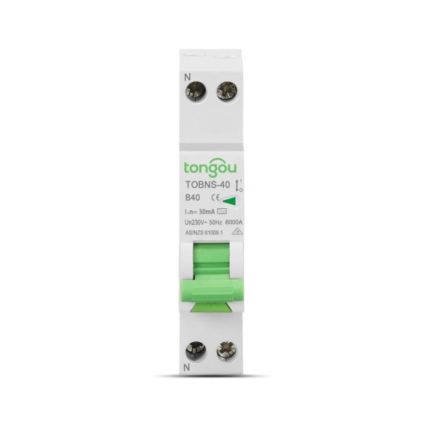 L'Interruttore Differenziale con Protezione da Sopraccorrente RCBO TOBNS Tongou dispone di protezione da sopraccorrente.