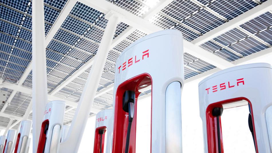 Tesla EV Charging Station
