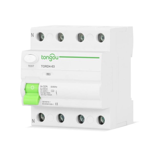 High Quality RCCB Residual Current Circuit Breaker 30mA TORD4-63