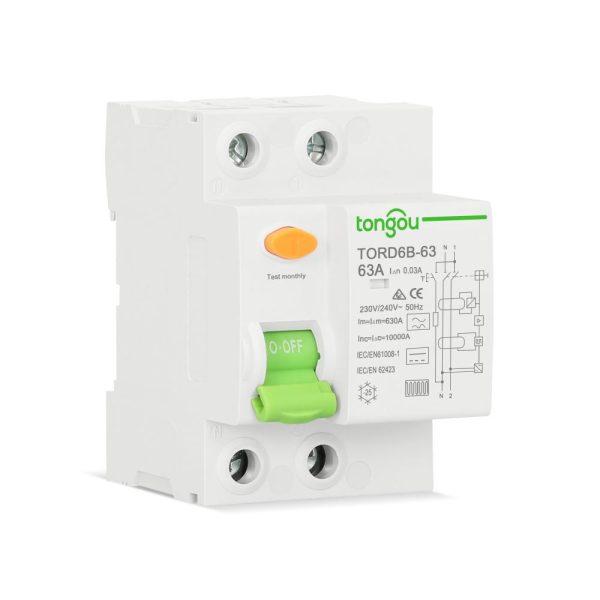 Interruptore Differenziale (RCCB) TORD6B-63 Bipolare 16A