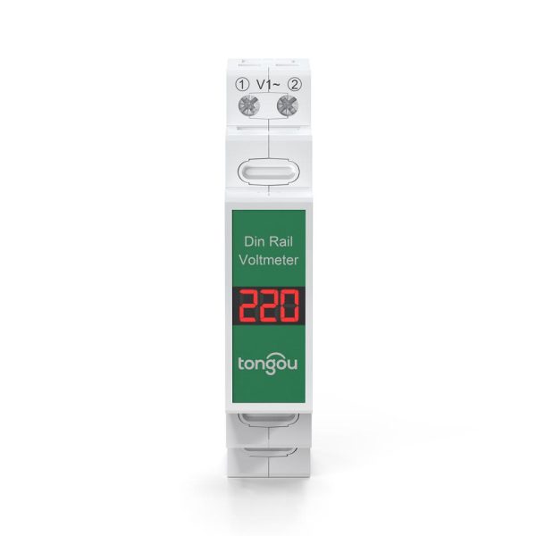 Voltmetro digitale monofase su rail DIN - TOVME-1 60-450VAC