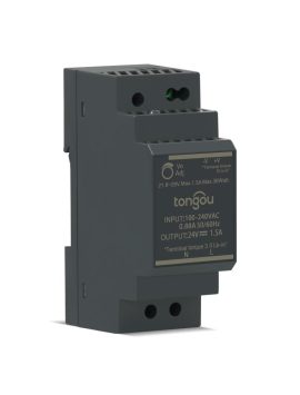 Dispositivo di alimentazione a commutazione su rail DIN SPSD 24V 1,5A Tongou 100-240V 50/60Hz