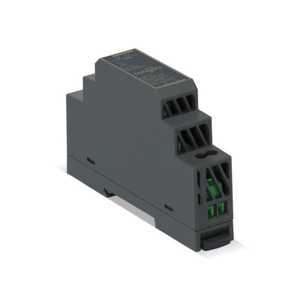 Installazione di dispositivi di alimentazione a commutazione su rail DIN SPSD 100-240V 50/60Hz
