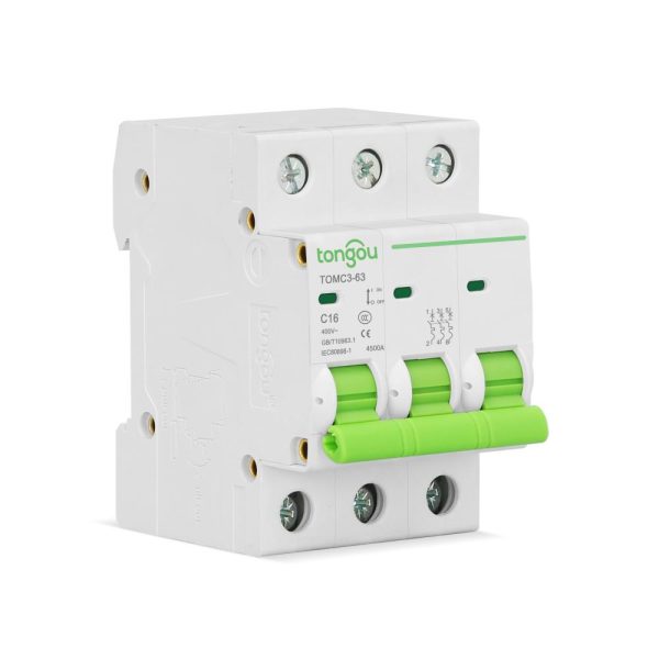 Miniature Circuit Breaker MCB TOMC3-63 3P 4.5kA Costruzione
