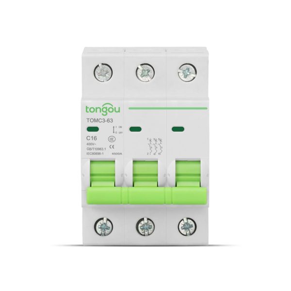 Miniature Circuit Breaker MCB TOMC3-63 3P 4.5kA Costruzione