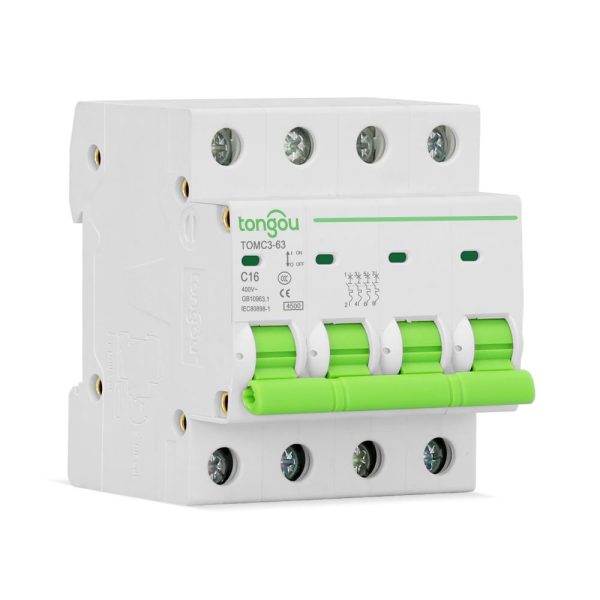 Miniature Circuit Breaker MCB TOMC3-63 4P 4.5kA