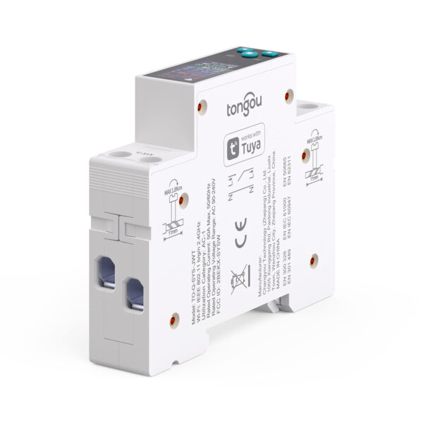 Contatore intelligente Wi-Fi Tuya monofase su rail DIN 50A TO-Q-SYS-JWT