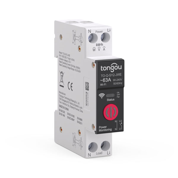 Interruttore intelligente Wi-Fi eWeLink su rail DIN TO-Q-SY2-JWE con monitoraggio della potenza in tempo reale