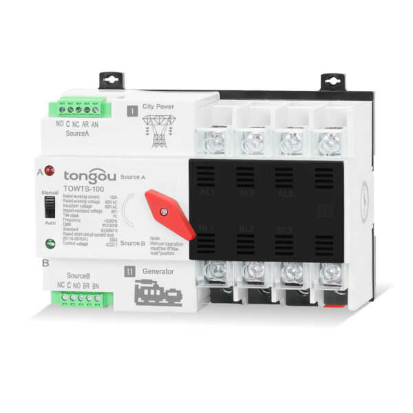 Interruttore di Trasferimento Automatico (ATS) TOWTS-4P Elettrico