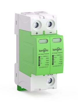 Dispositivo di Protezione contro le Perturbazioni Elettrostatiche (SPD) TOSP-2P per Corrente Continua 500V 20KA~40KA con Distanze di Fuoriuscita Sicure di 10mm