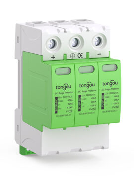 Dispositivo di Protezione da Scariche (SPD) TOSP-3P per Corrente Continua 500V 20KA~40KA con Distanze di Fuoriuscita Sicure di 10mm