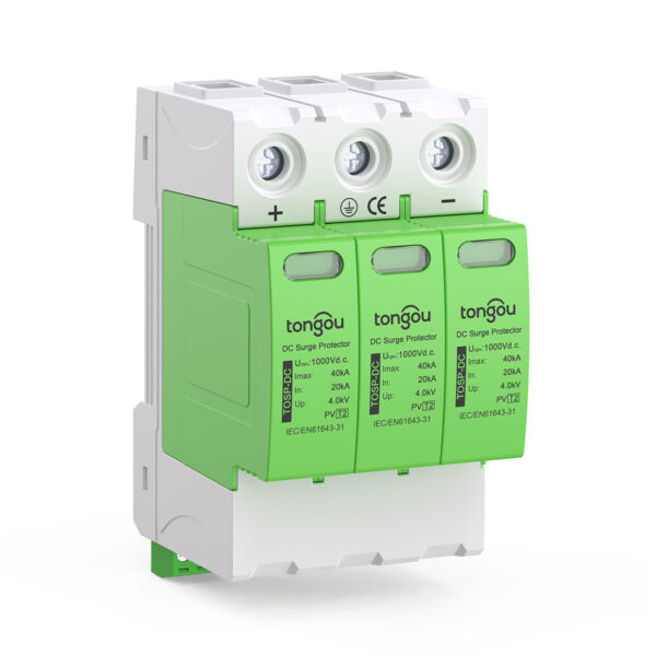 Dispositivo di Protezione da Scariche (SPD) TOSP-3P per Corrente Continua 500V 20KA~40KA con Distanze di Fuoriuscita Sicure di 10mm
