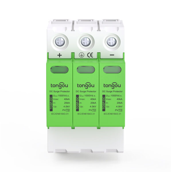 Dispositivo di Protezione da Scariche (SPD) TOSP-3P per Corrente Continua 500V 20KA~40KA con Distanze di Fuoriuscita Sicure di 10mm