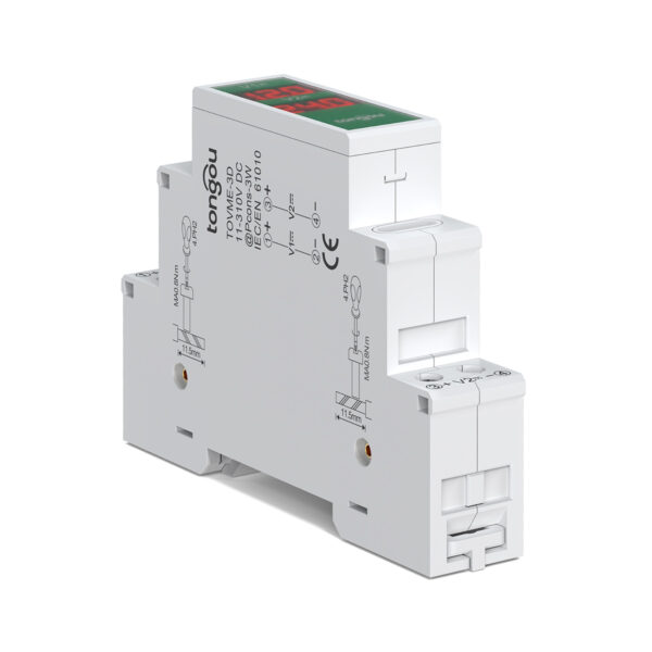 Voltmetro per rastrelliera DIN per sistemi solari CC - TOVME 2P DC