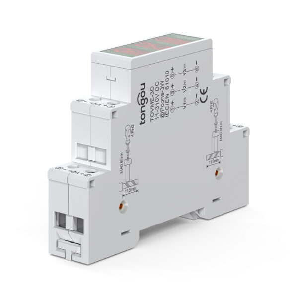 Misuratore di tensione CC per sistemi fotovoltaici 11-330V con display LED - TOVME 3P DC