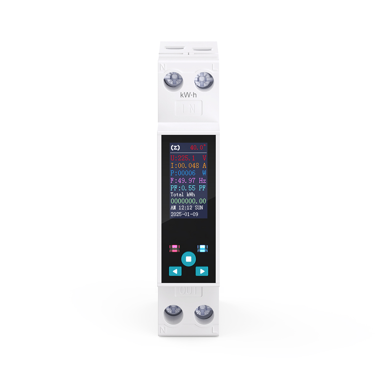 Contatore intelligente Zigbee Tuya su rail DIN 50A TO-Q-SYS-JZT