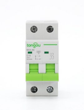 3КА 2П 16А Трехфазный выключатель MCB TOMC5-63