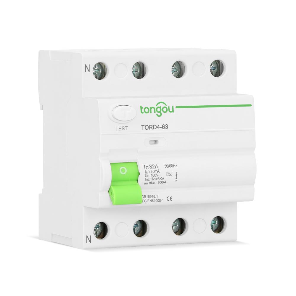 RCCB Residual Current Circuit Breaker RCD 30mA TORD4-63