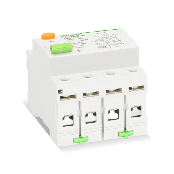 RCCB Residual Current Circuit Breaker TORD6B-63 4 Pole tongou