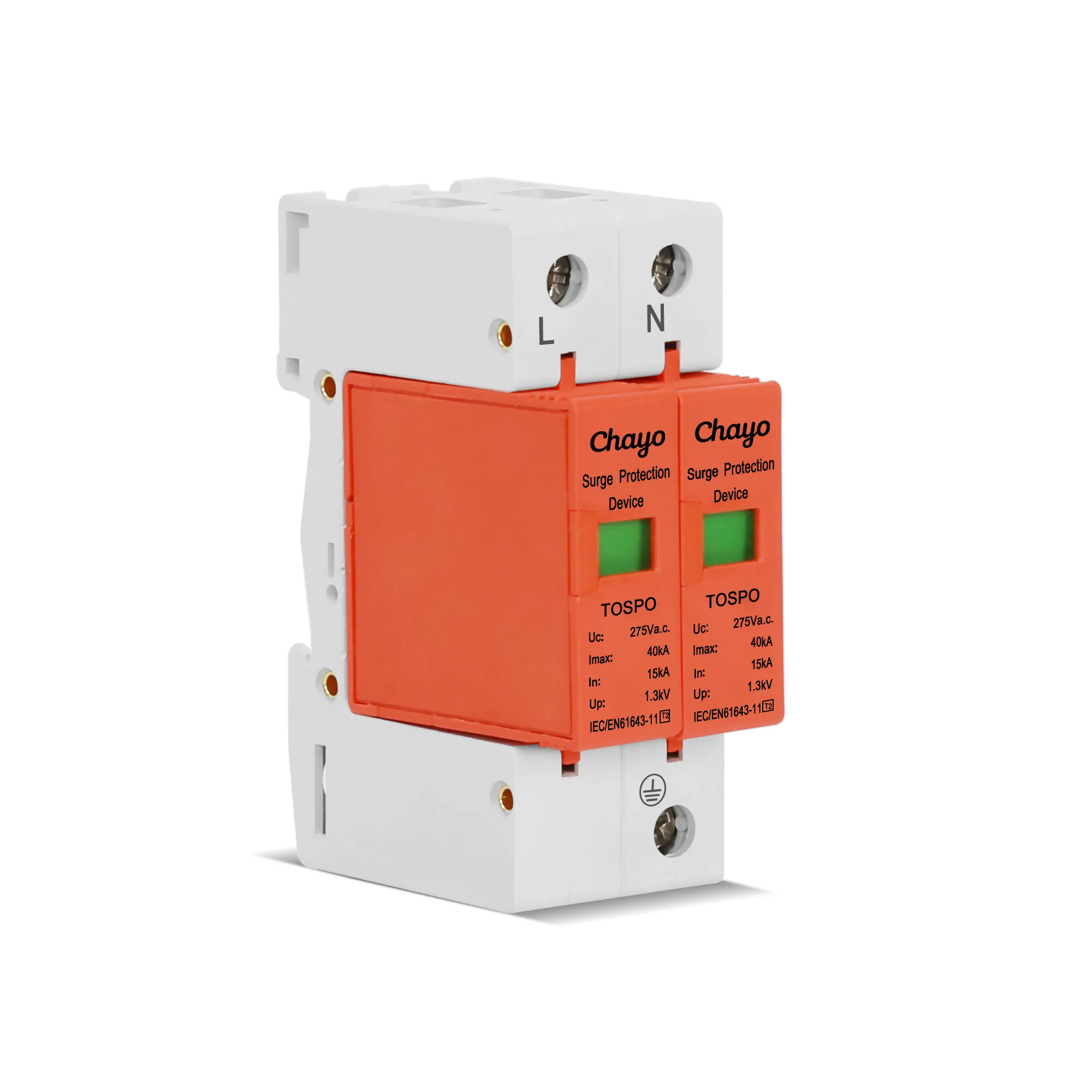 TOSPO-2P-4_Chayo-AC-2P-surge-protective-device-spd