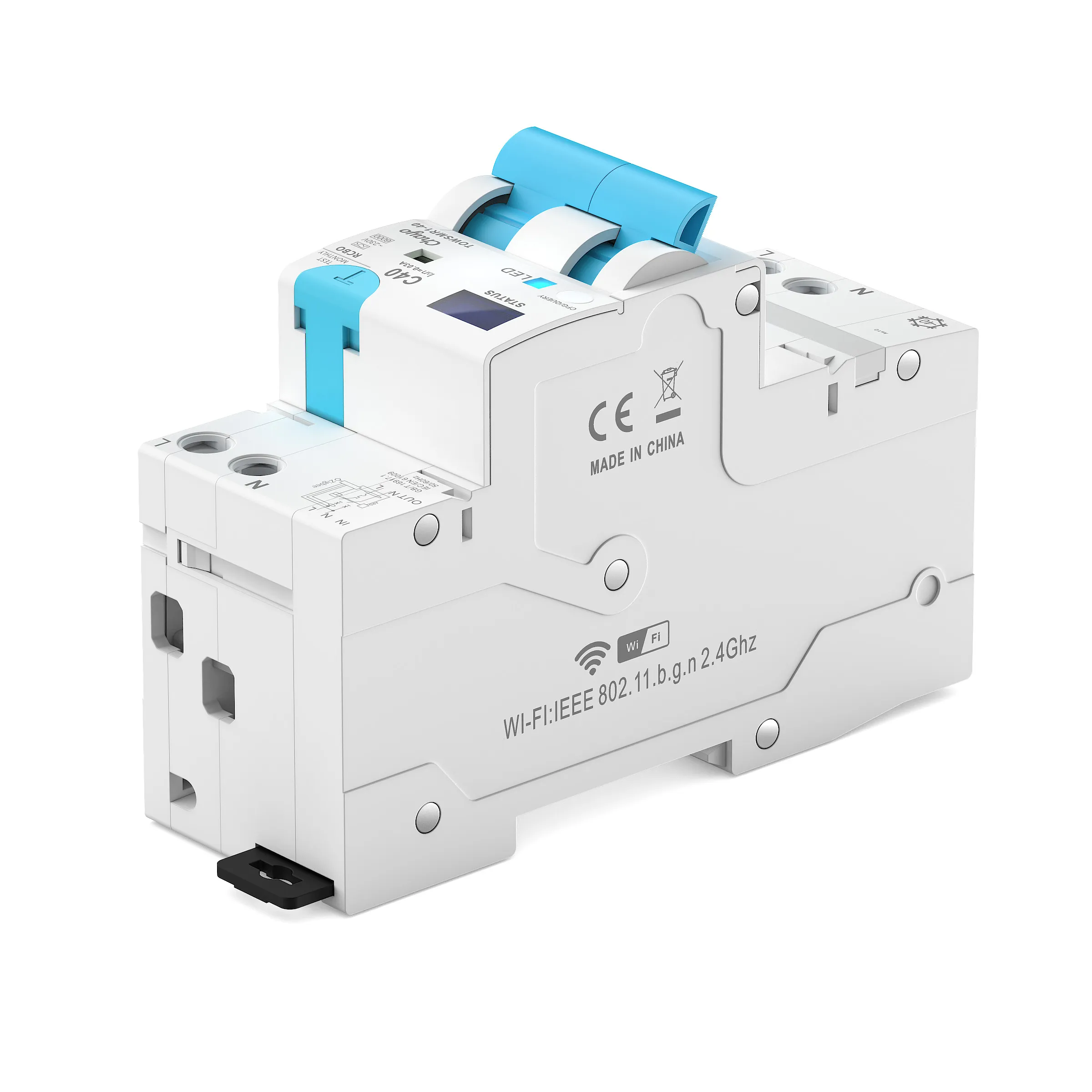 SMR1-JWTA-3_Chayo-Type A DIN Rail Smart RCBO Leakage Protection wifi tuya