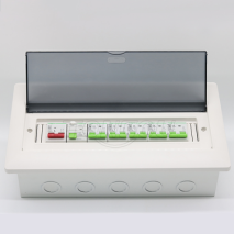 TOU1-M1-14AT Power consumer unit 2P 63A Main switch, 2P 63A RCD, 2P MCBs