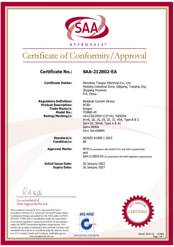 certificate