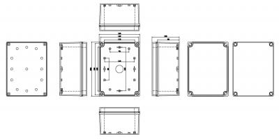 Waterproof Electrical Plastic Junction Box ABS TOM3-201510