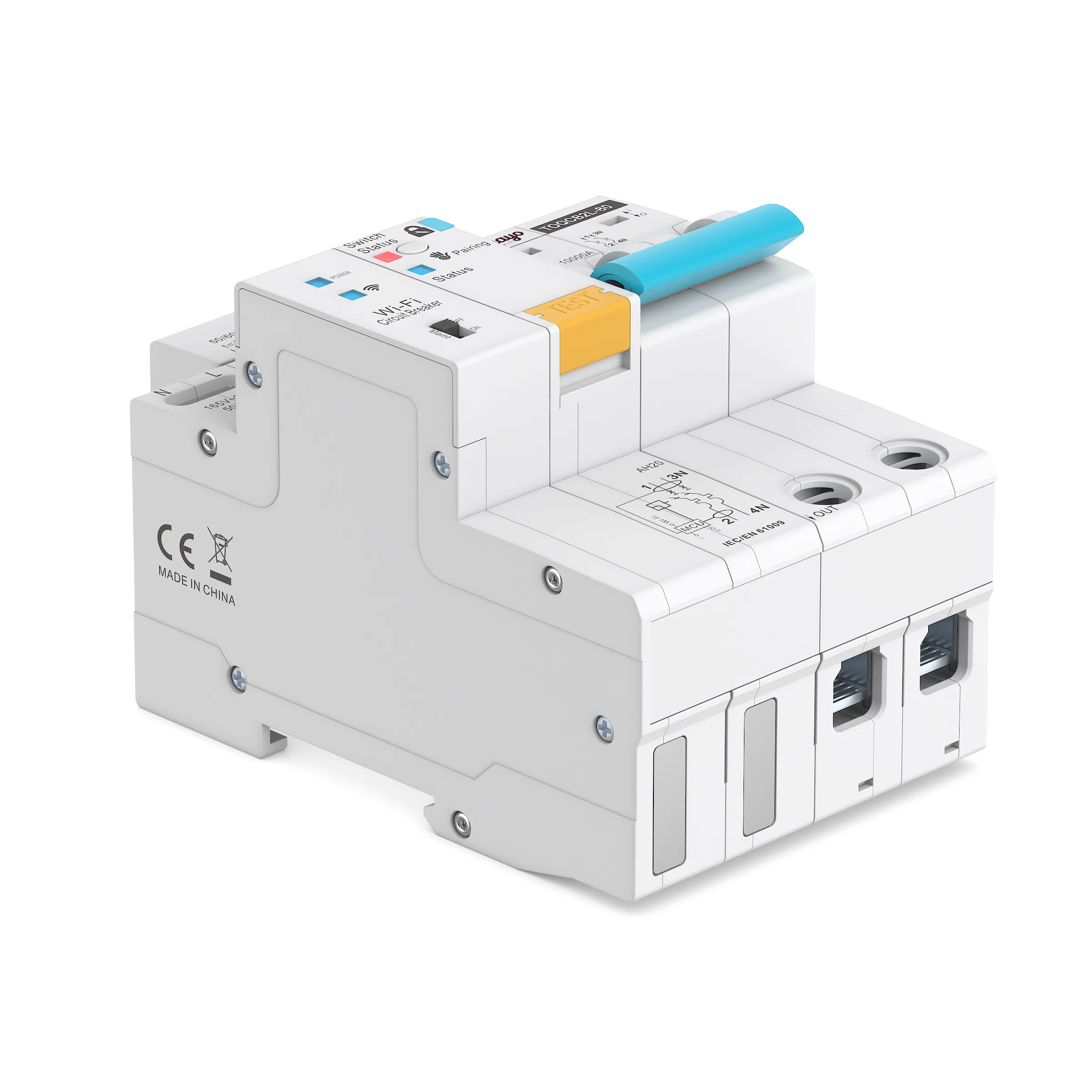 TUYA WiFi RCBO Smart Circuit Breaker - TOQCB2L 2P
