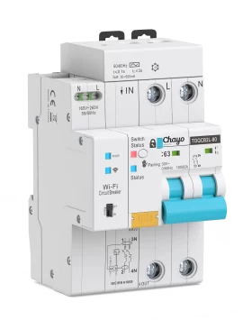 TOQCB2L-JWTAC-4_Chayo-WIFI 2P RCBO with METERING TYPE AC tuya