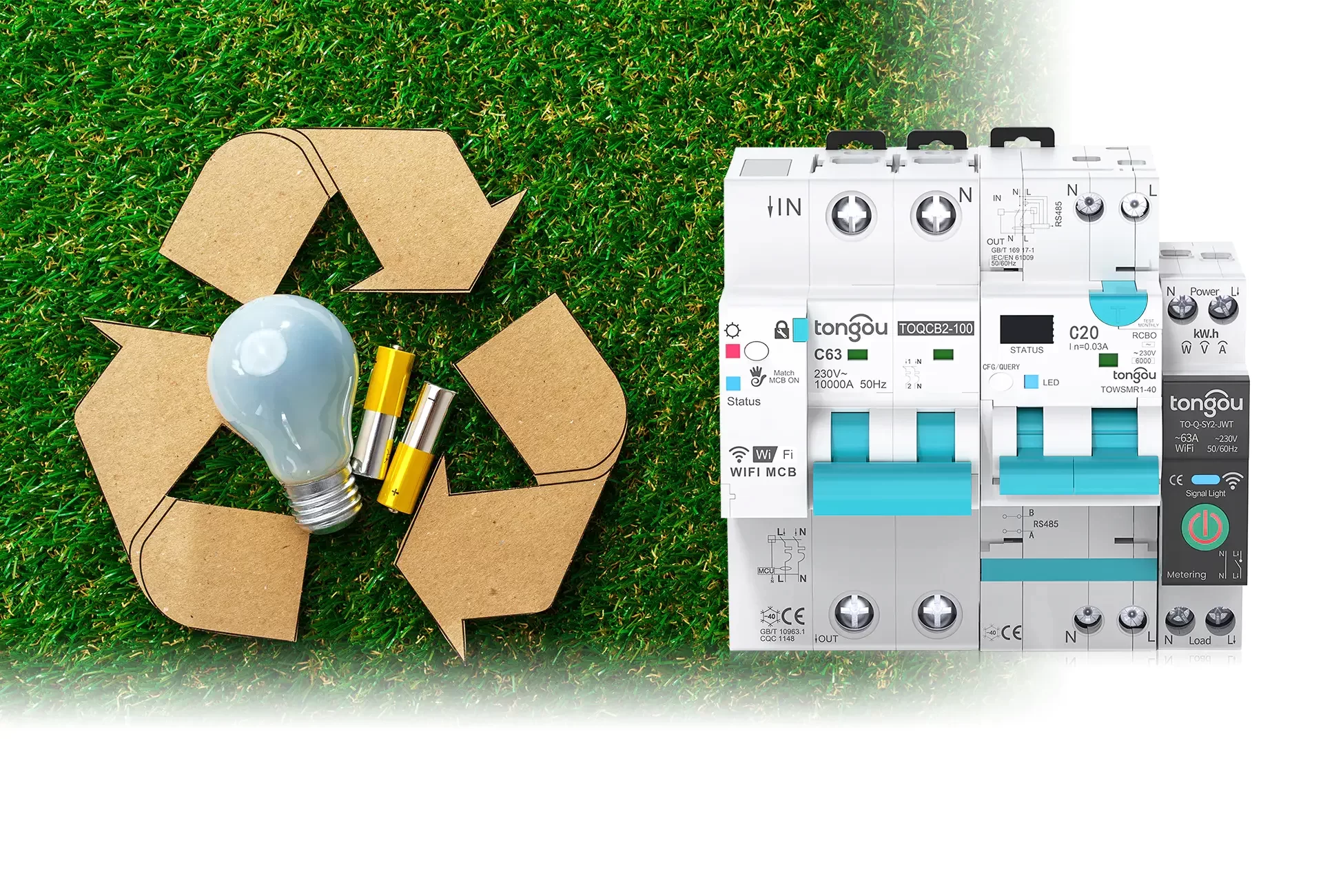 WiFi Smart Circuit Breakers Save Energy TOQCB2 TOWSMR1 TO-Q-SY2