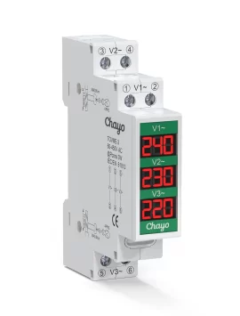 TOVME-3-5_Chayo-DIN Rail voltmeter ac 3p