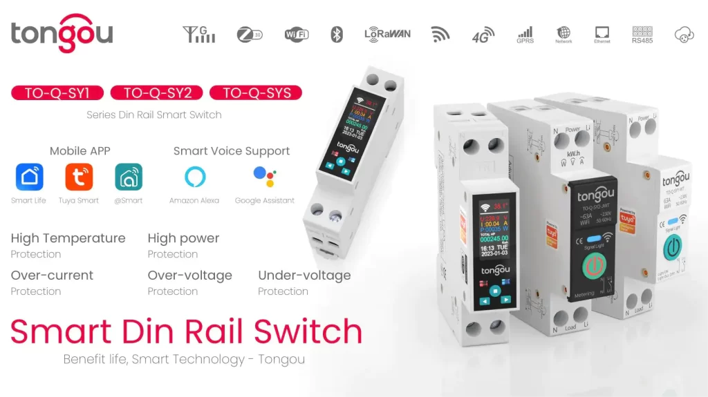 Din Rail Smart Relay Switch SY1 SY2 SYS Banner