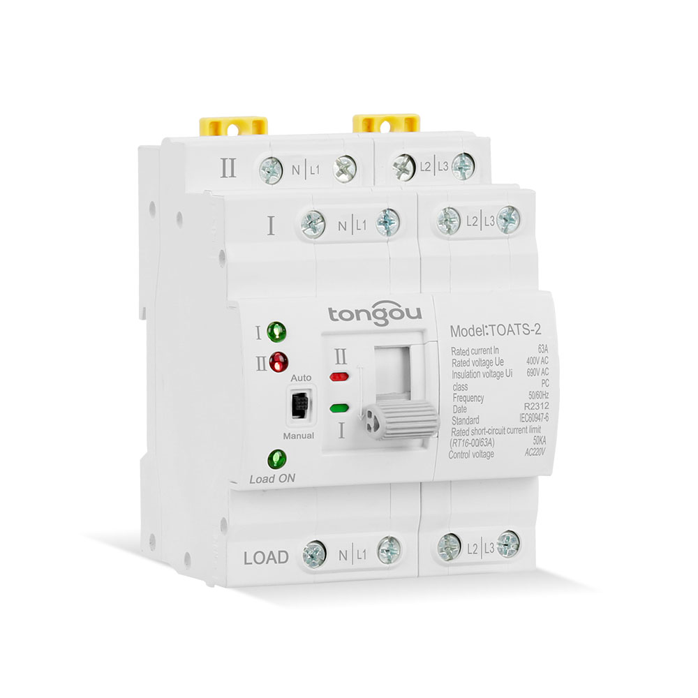 TOATS-4P Din Rail ATS Automatic Transfer Switch