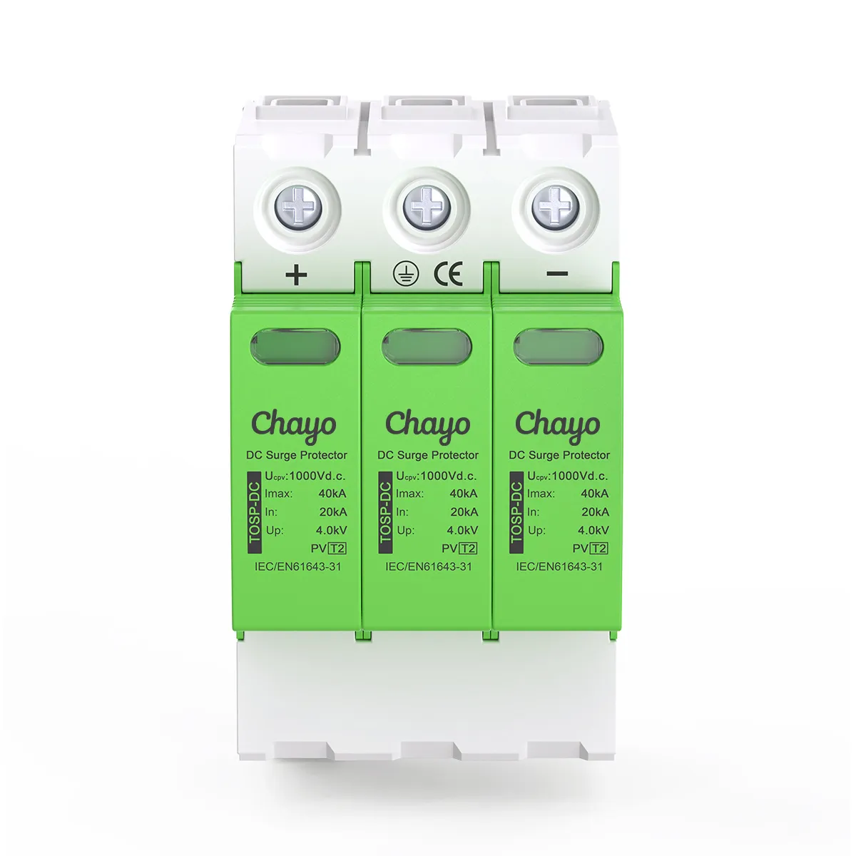 DC Surge Protective Device SPD 500V 20KA~40KA TOSP-3 way