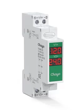TOVME-2D-2_Chayo-DIN Rail voltmeter DC 2way