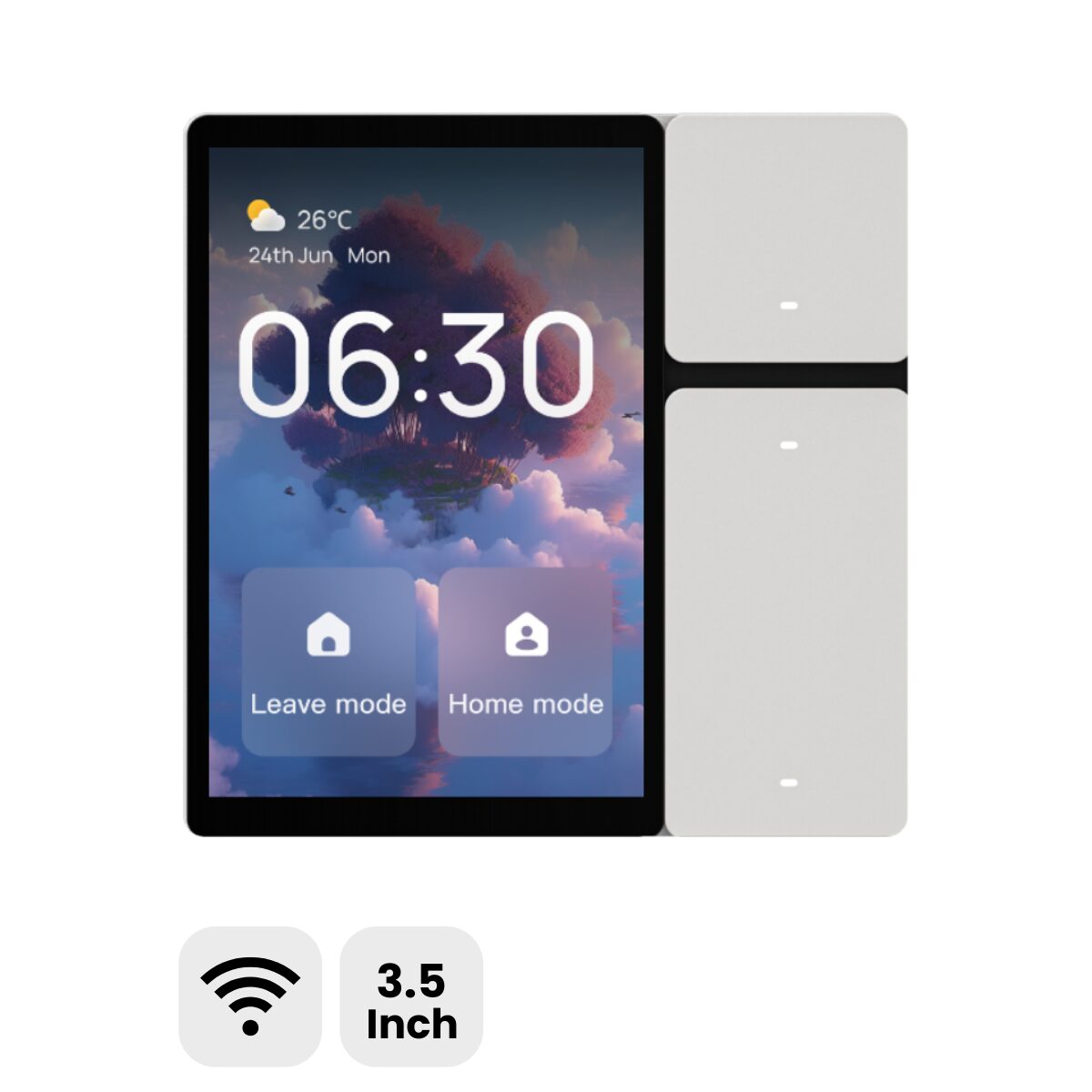 3.5 Inch Tuya Smart Control Panel Wi-Fi + SigMesh Hub TOSCPM-T