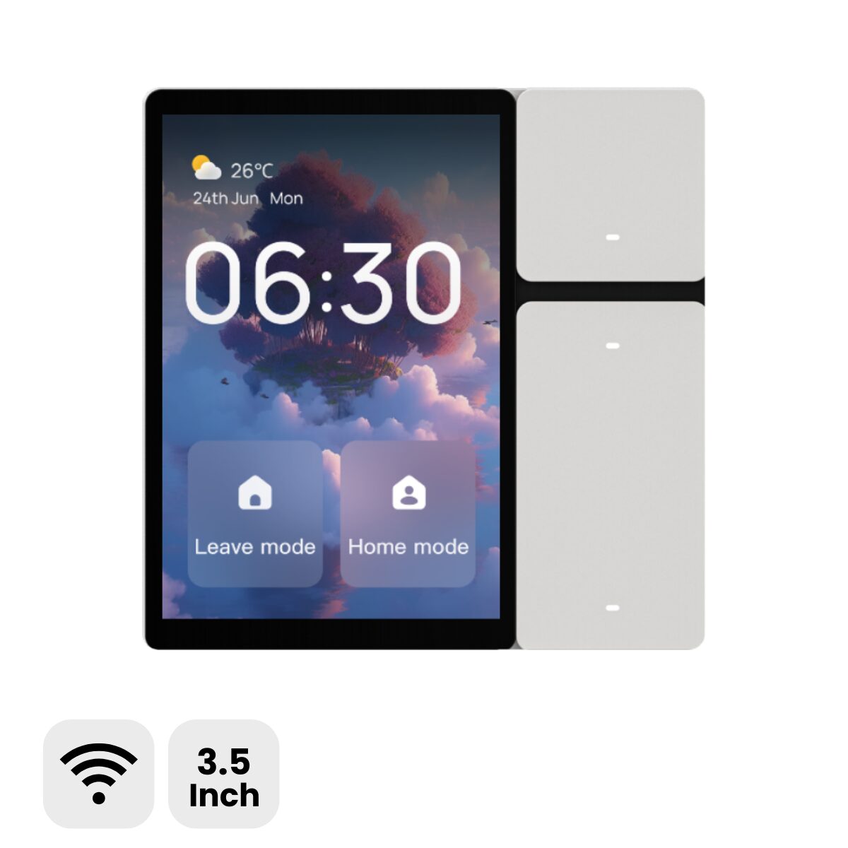 3.5 Inch Tuya Smart Control Panel Wi-Fi + SigMesh Hub TOSCPM-T